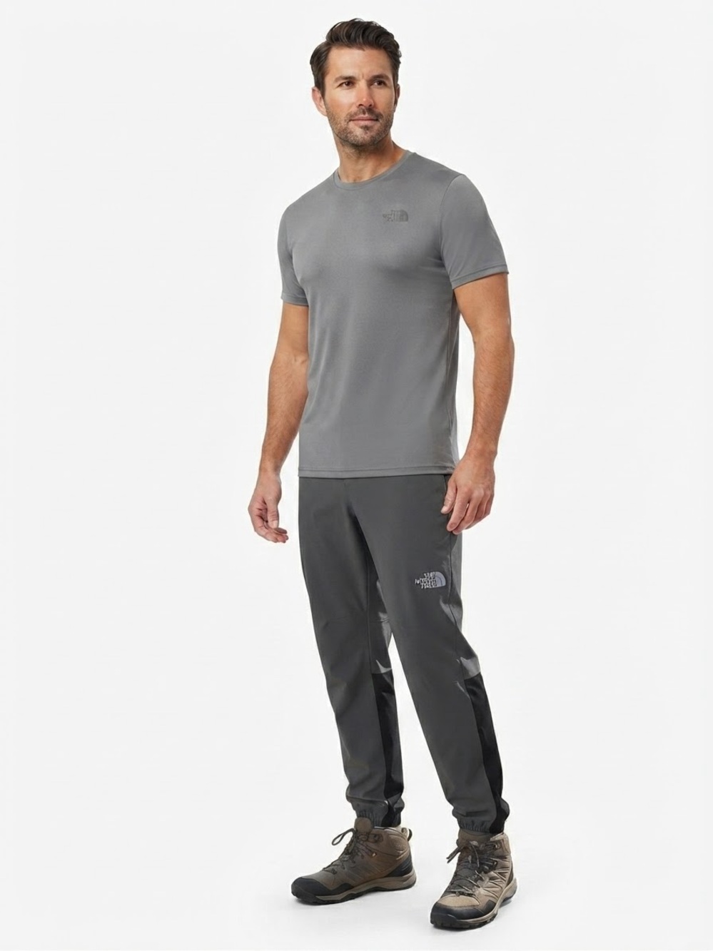 The North Face Men’s Performance Pants Grey Black Hiking Joggers Medium